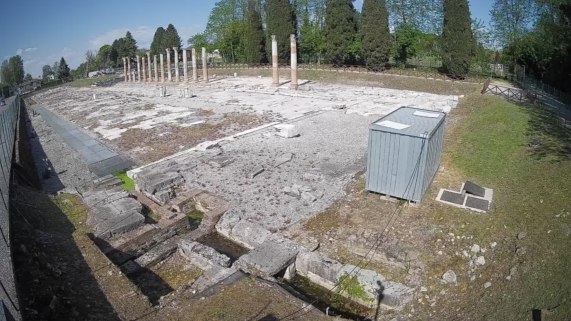Webcam Foro Romano di Aquileia – Vista live sull’antico Foro