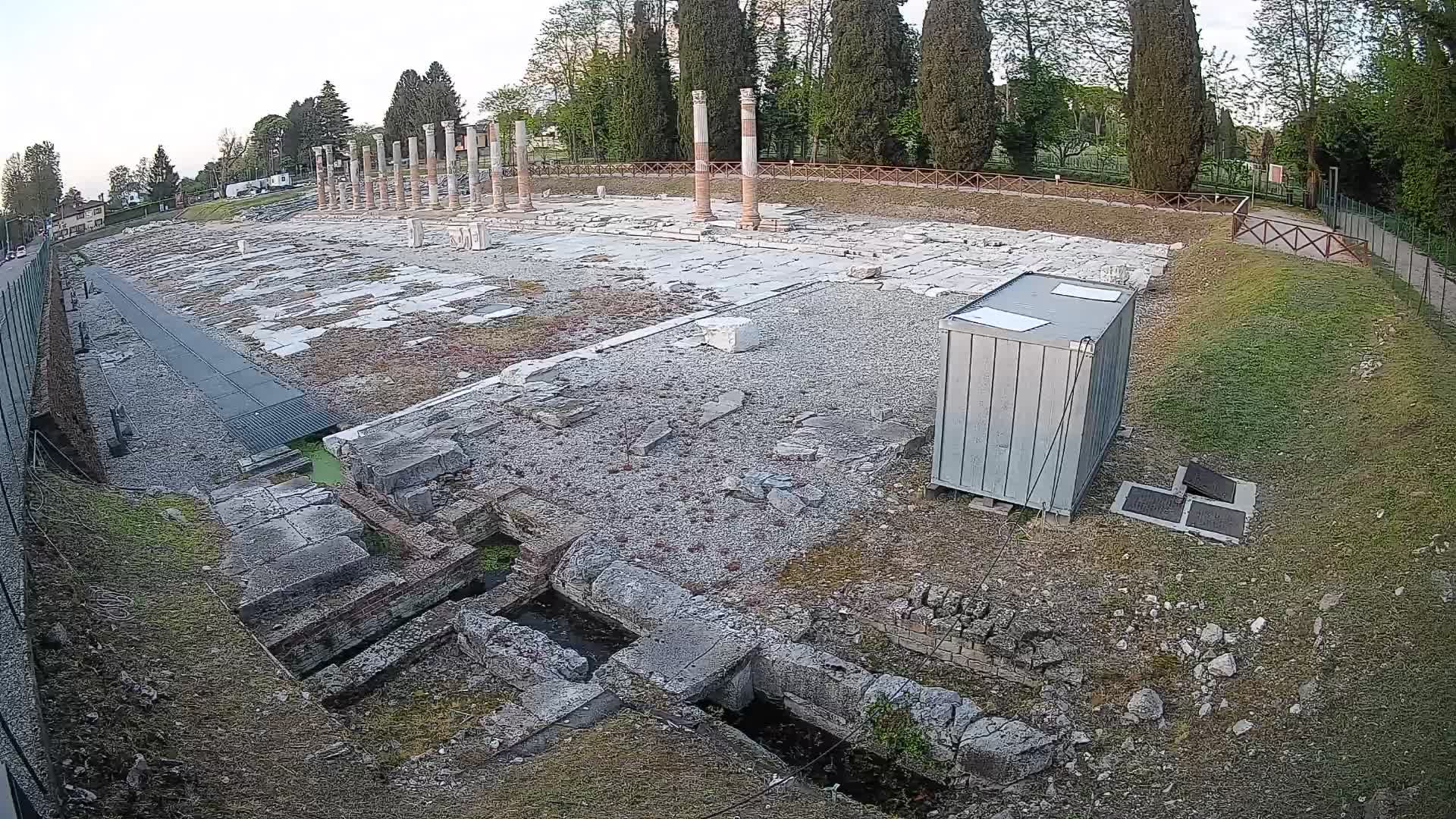 Webcam Foro Romano de Aquileia – Vista en vivo del Foro Romano