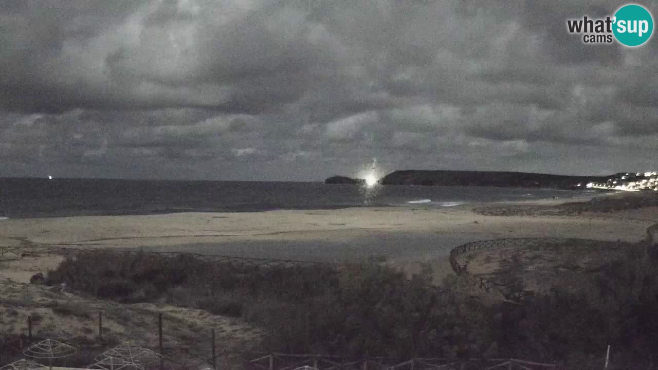 Cámara web Torre dei Corsari – Vista en directo de la playa desde Punta Usai