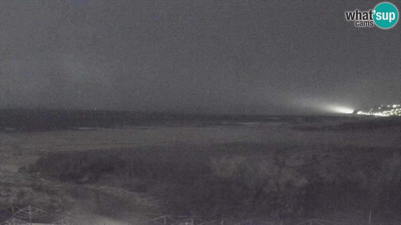 Webcam Torre dei Corsari – Vista live sulla spiaggia da Punta Usai