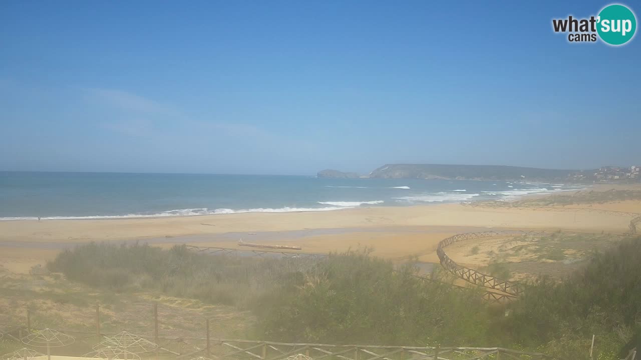 Webcam Torre dei Corsari – Live Beach View from Punta Usai