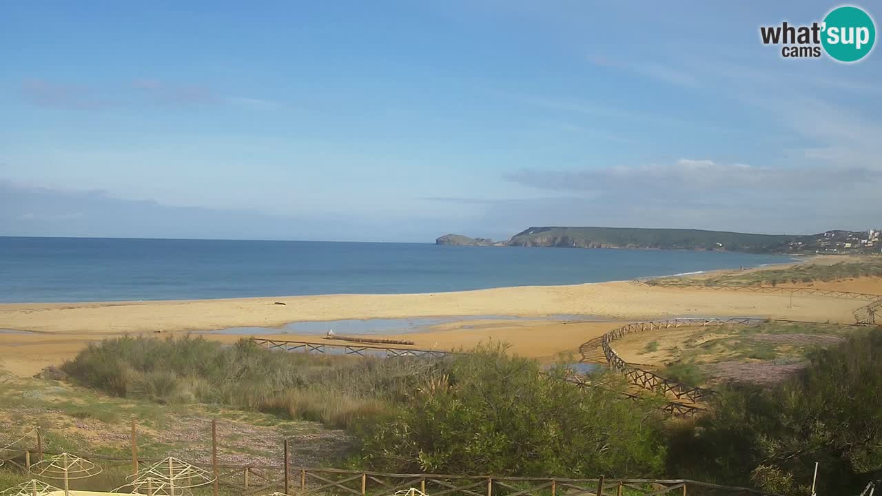 Cámara web Torre dei Corsari – Vista en directo de la playa desde Punta Usai