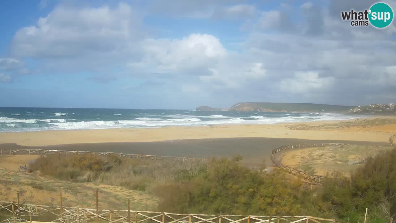 Cámara web Torre dei Corsari – Vista en directo de la playa desde Punta Usai