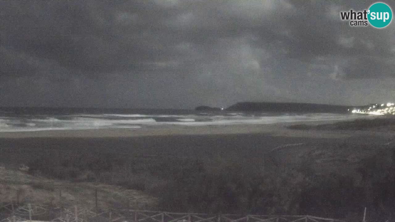 Webcam Torre dei Corsari – Vista live sulla spiaggia da Punta Usai