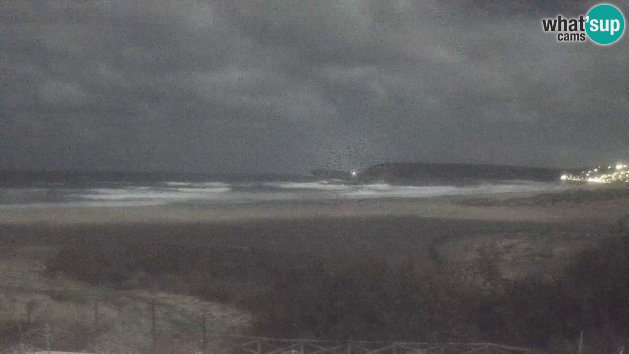 Cámara web Torre dei Corsari – Vista en directo de la playa desde Punta Usai