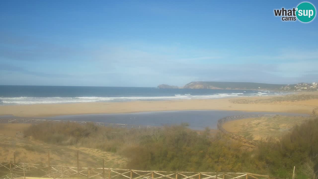 Web kamera Torre dei Corsari – Pogled uživo na plažu s Punta Usai