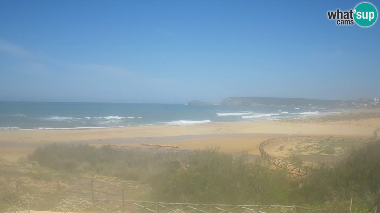 Webcam Torre dei Corsari – Vista live sulla spiaggia da Punta Usai