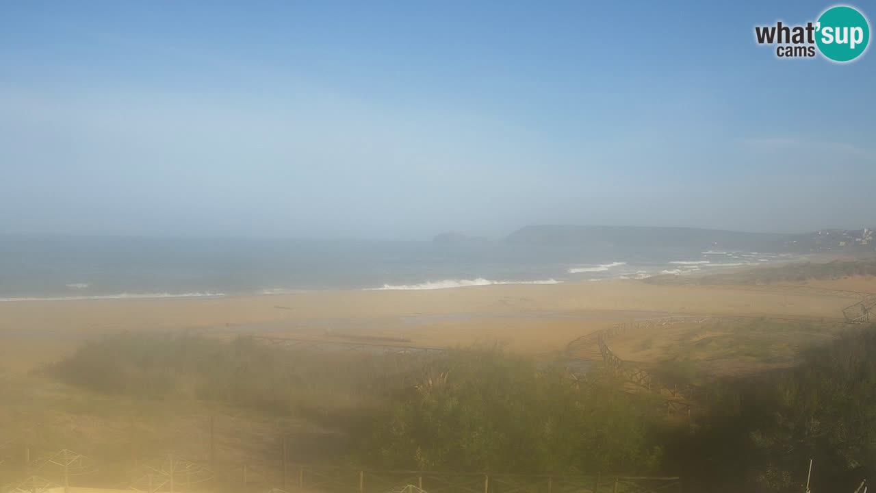 Spletna kamera Torre dei Corsari – Pogled v živo na plažo s Punta Usai