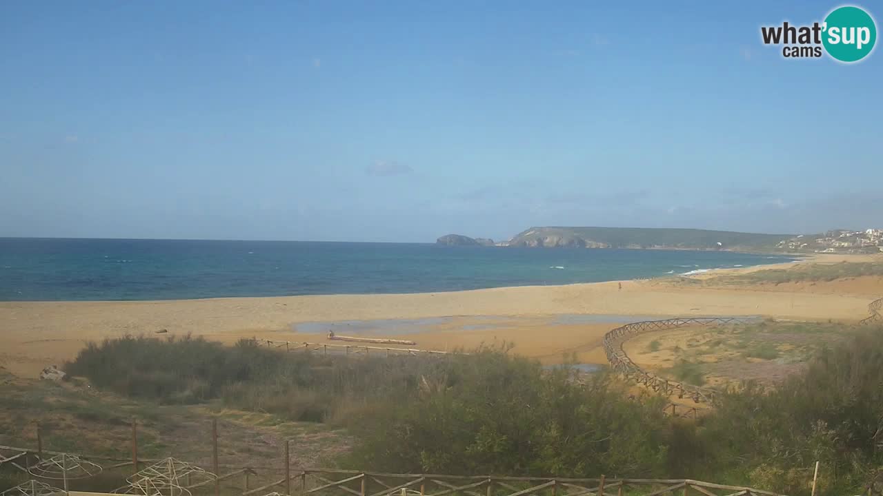 Cámara web Torre dei Corsari – Vista en directo de la playa desde Punta Usai