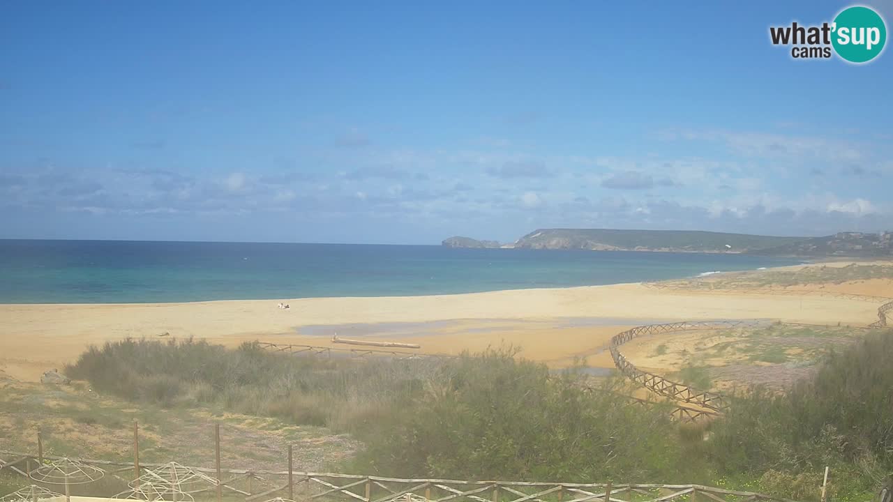 Cámara web Torre dei Corsari – Vista en directo de la playa desde Punta Usai