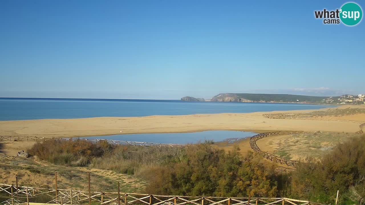 Webcam Torre dei Corsari – Liveblick auf den Strand von Punta Usai