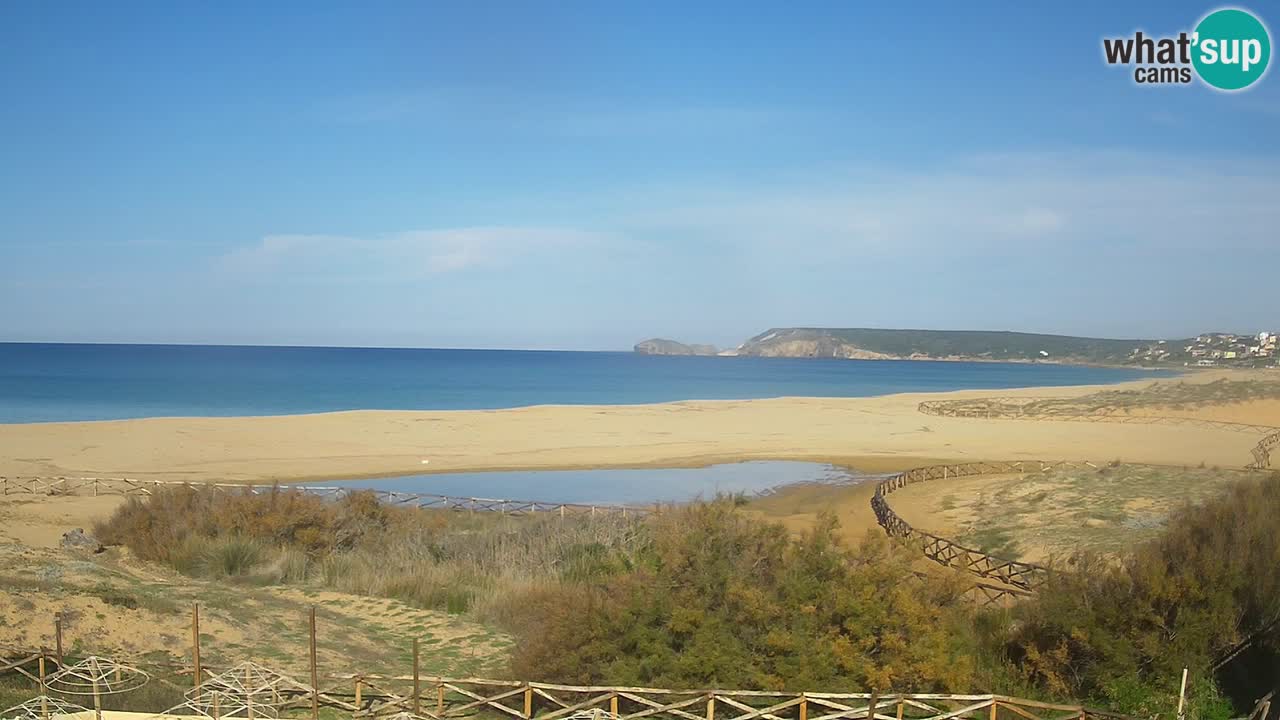 Cámara web Torre dei Corsari – Vista en directo de la playa desde Punta Usai