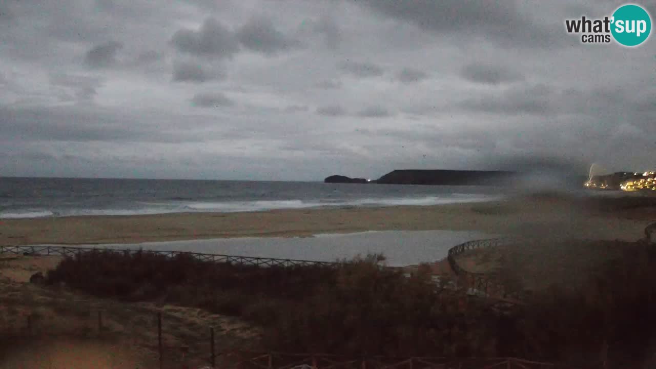 Cámara web Torre dei Corsari – Vista en directo de la playa desde Punta Usai