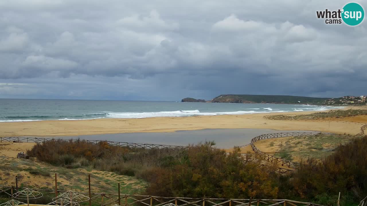 Cámara web Torre dei Corsari – Vista en directo de la playa desde Punta Usai
