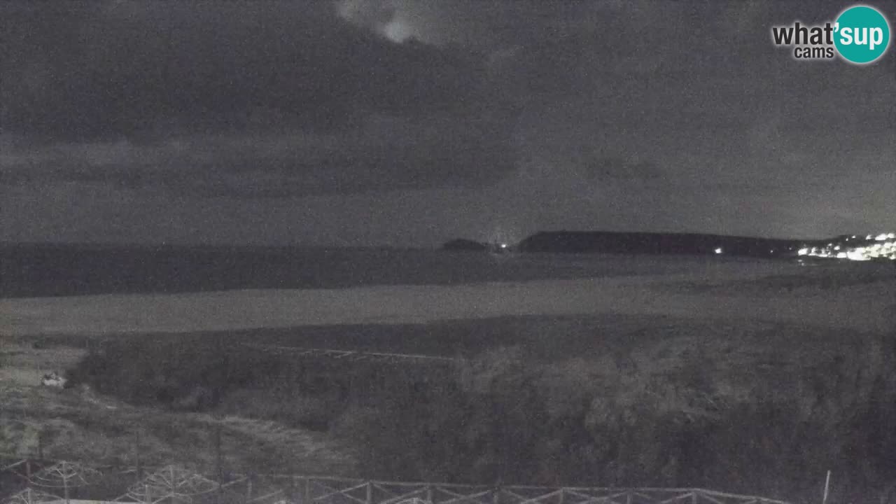 Cámara web Torre dei Corsari – Vista en directo de la playa desde Punta Usai