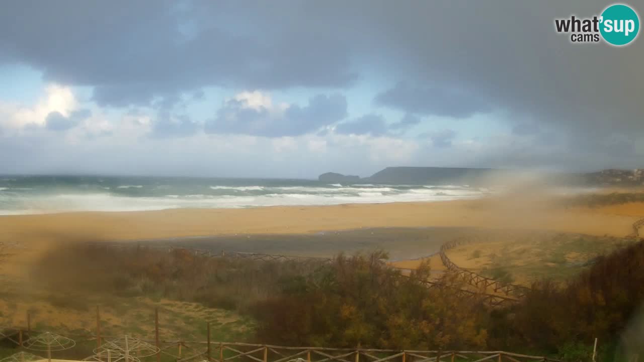 Cámara web Torre dei Corsari – Vista en directo de la playa desde Punta Usai