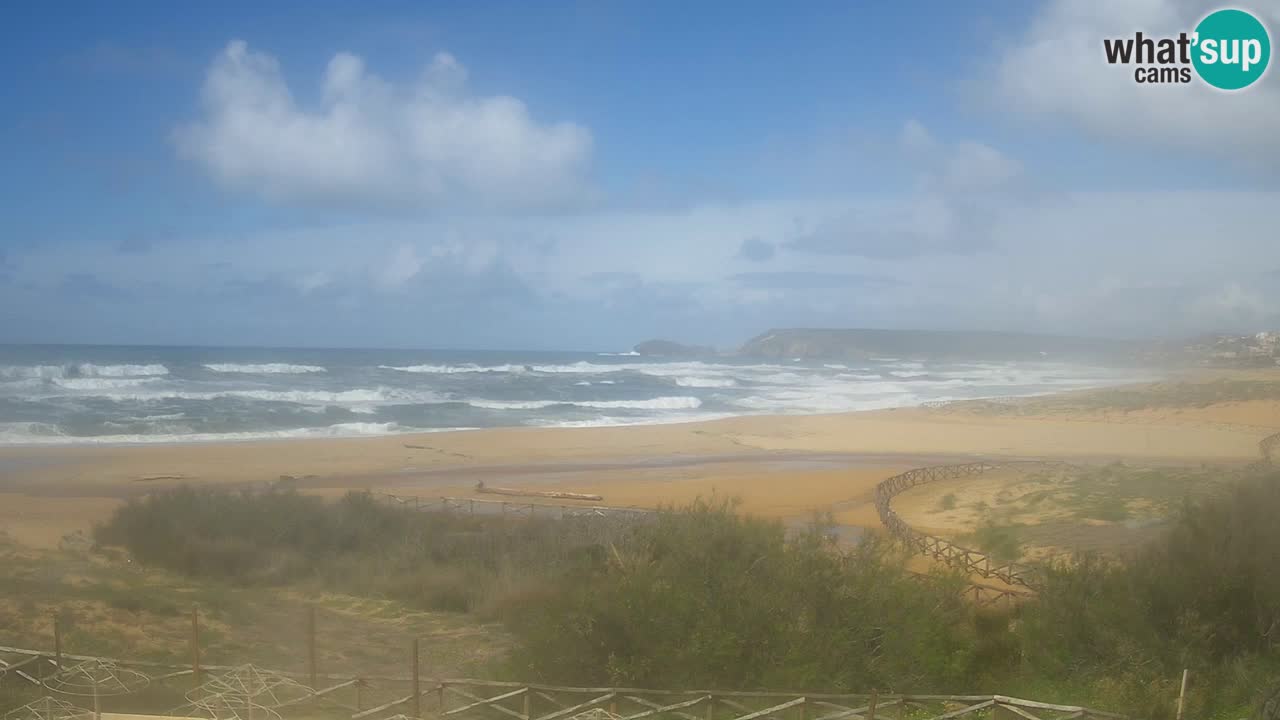 Cámara web Torre dei Corsari – Vista en directo de la playa desde Punta Usai