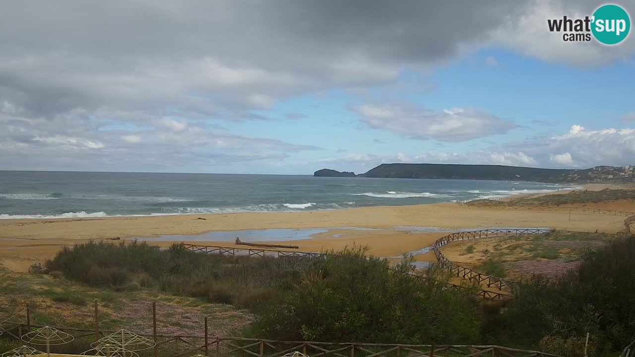 Cámara web Torre dei Corsari – Vista en directo de la playa desde Punta Usai