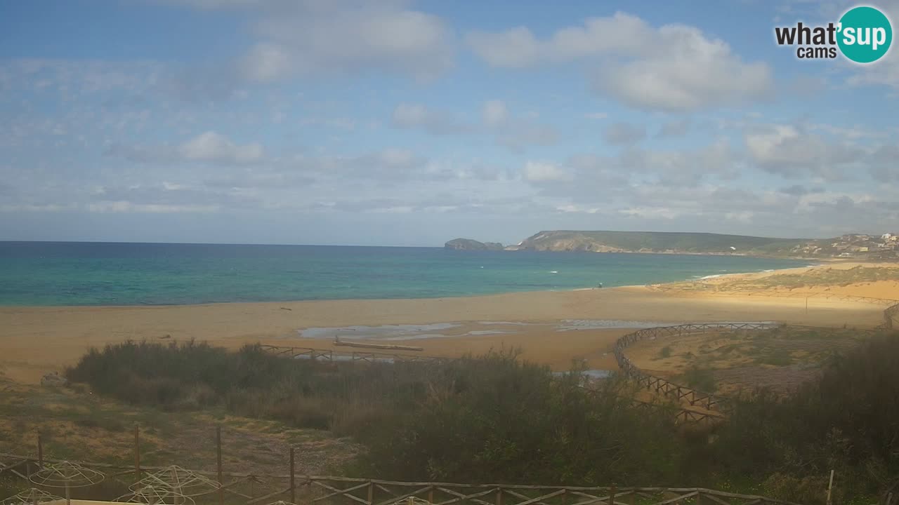 Cámara web Torre dei Corsari – Vista en directo de la playa desde Punta Usai