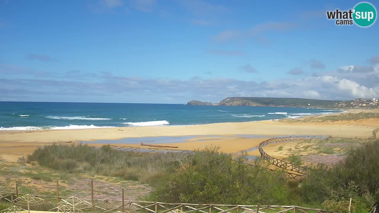 Cámara web Torre dei Corsari – Vista en directo de la playa desde Punta Usai