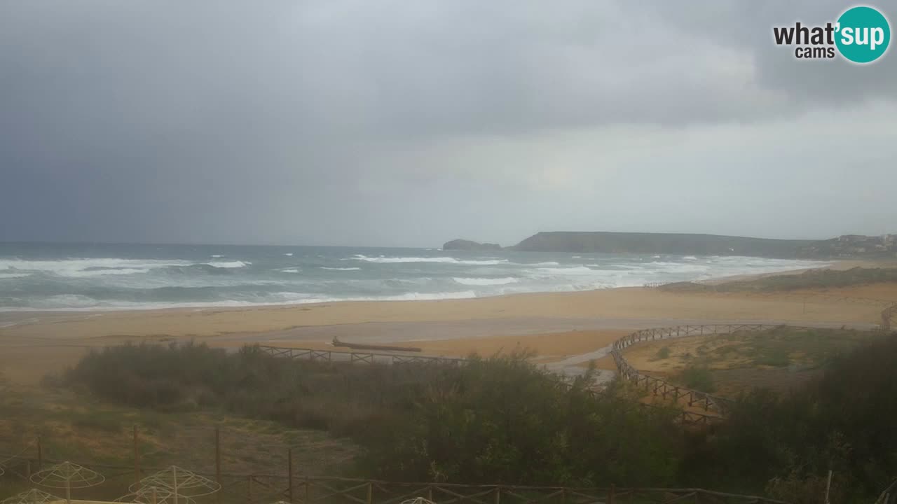 Cámara web Torre dei Corsari – Vista en directo de la playa desde Punta Usai