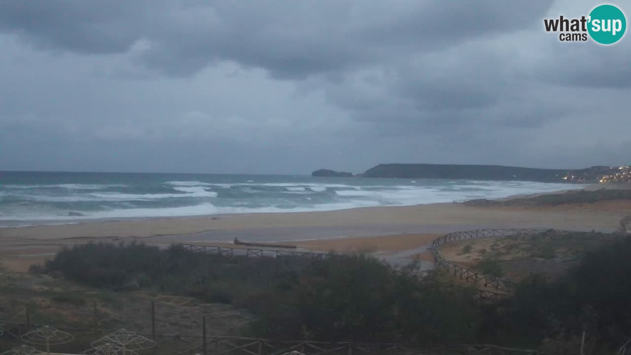 Web kamera Torre dei Corsari – Pogled uživo na plažu s Punta Usai