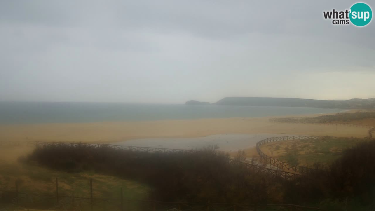 Cámara web Torre dei Corsari – Vista en directo de la playa desde Punta Usai