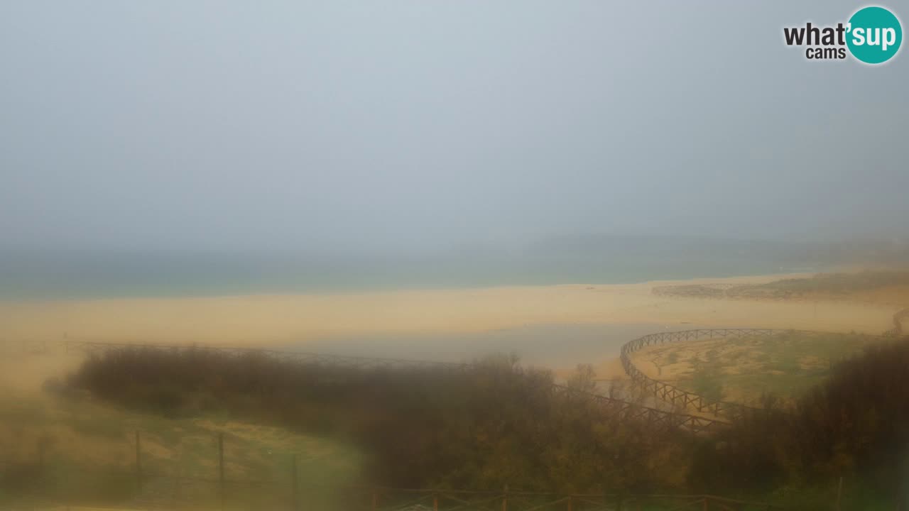 Webcam Torre dei Corsari – Vista live sulla spiaggia da Punta Usai