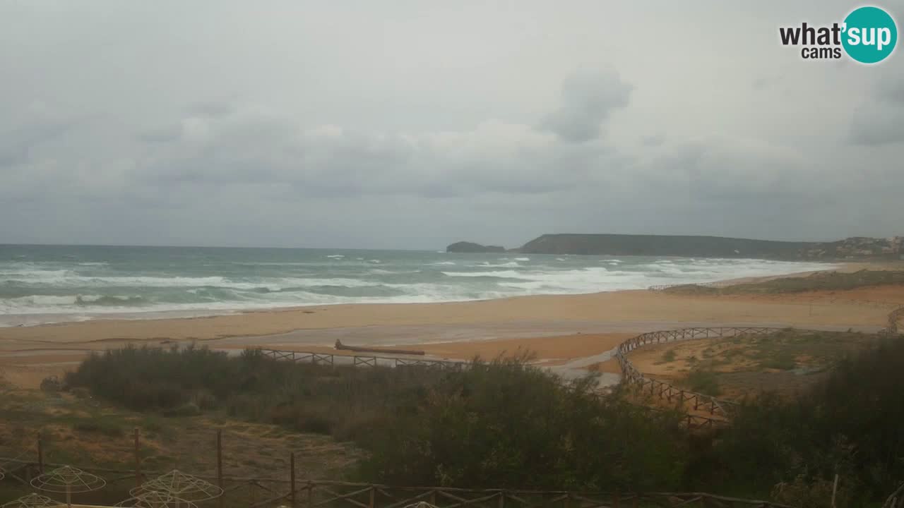 Cámara web Torre dei Corsari – Vista en directo de la playa desde Punta Usai