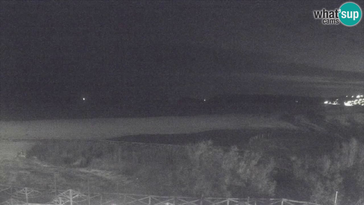 Cámara web Torre dei Corsari – Vista en directo de la playa desde Punta Usai