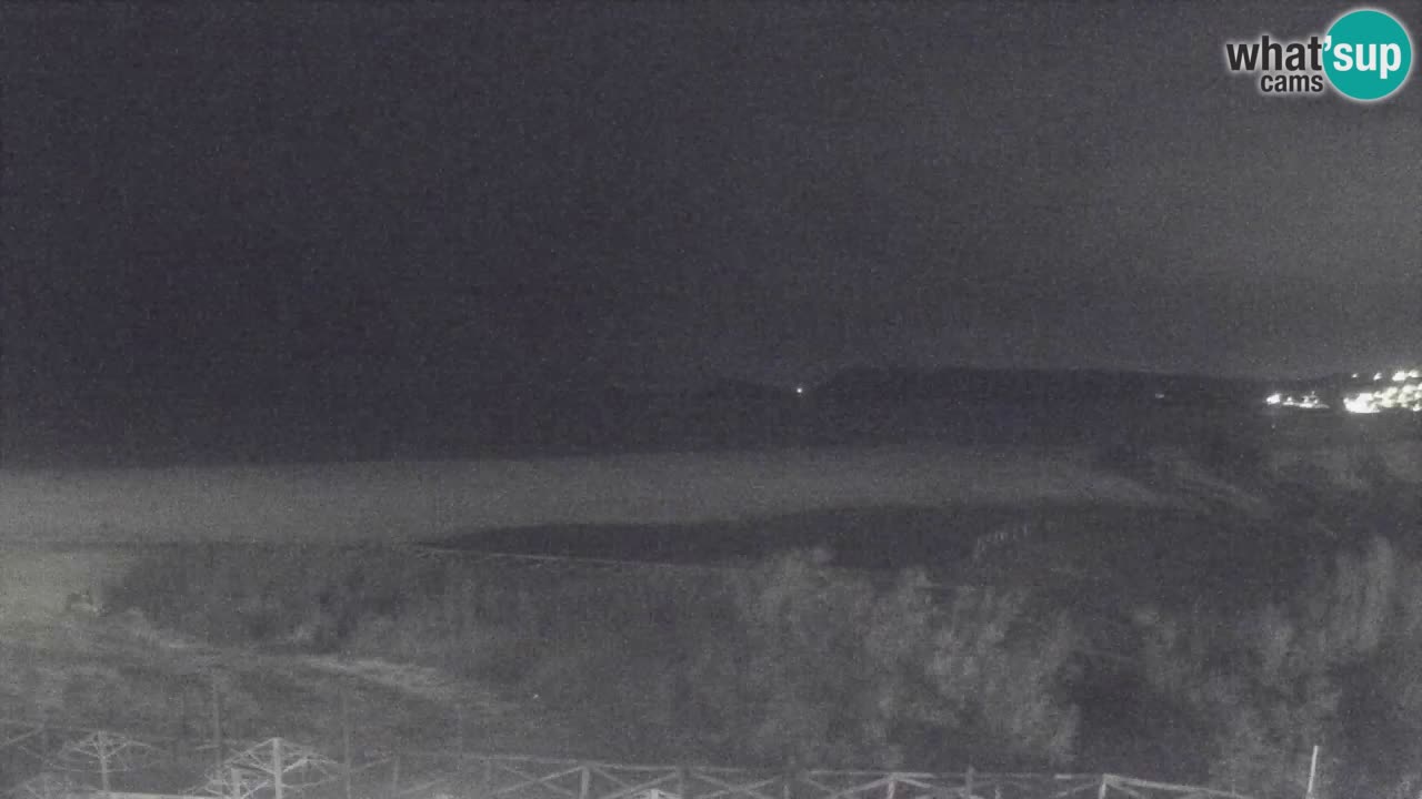 Webcam Torre dei Corsari – Vista live sulla spiaggia da Punta Usai