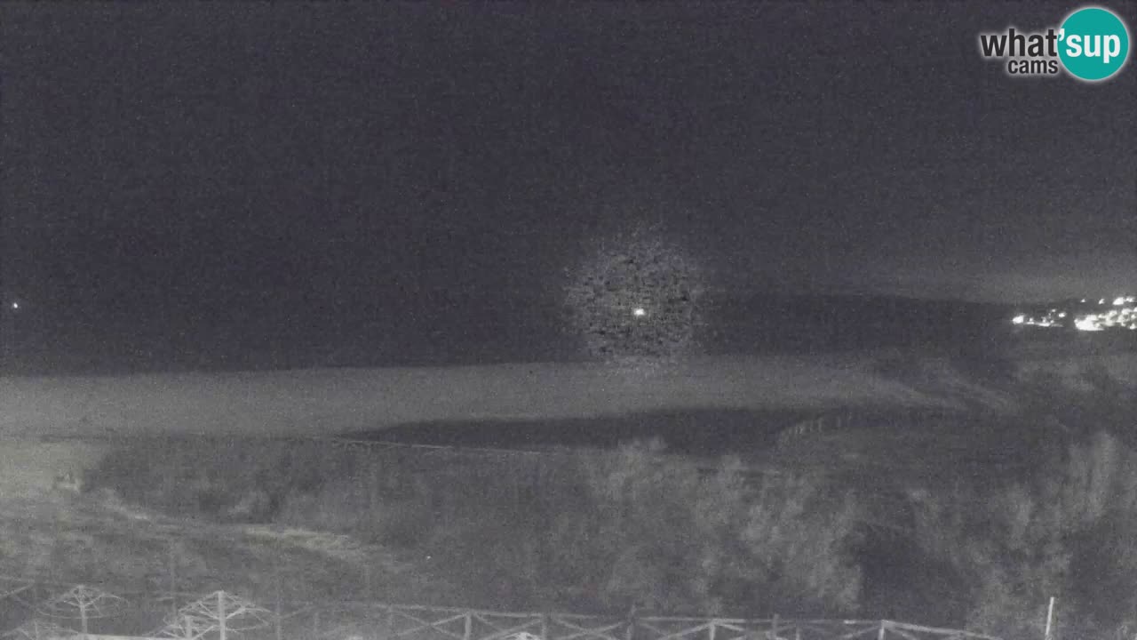 Cámara web Torre dei Corsari – Vista en directo de la playa desde Punta Usai