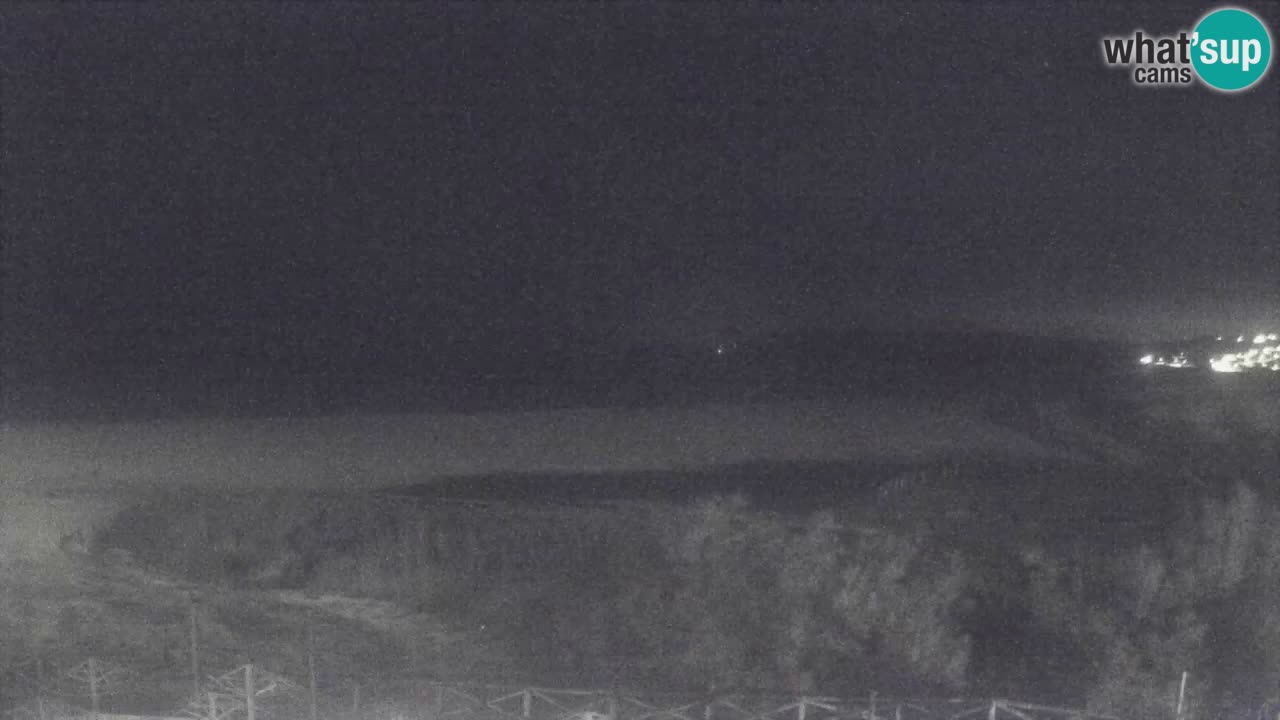 Webcam Torre dei Corsari – Vista live sulla spiaggia da Punta Usai