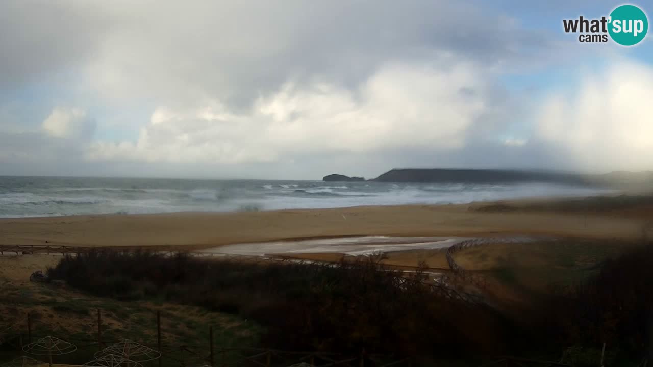 Cámara web Torre dei Corsari – Vista en directo de la playa desde Punta Usai