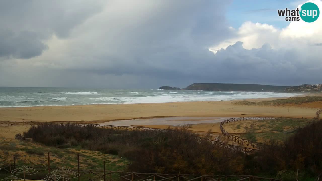 Cámara web Torre dei Corsari – Vista en directo de la playa desde Punta Usai