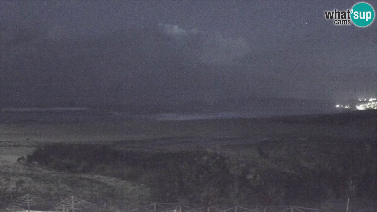 Webcam Torre dei Corsari – Vista live sulla spiaggia da Punta Usai