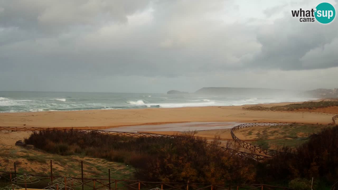Webcam Torre dei Corsari – Liveblick auf den Strand von Punta Usai