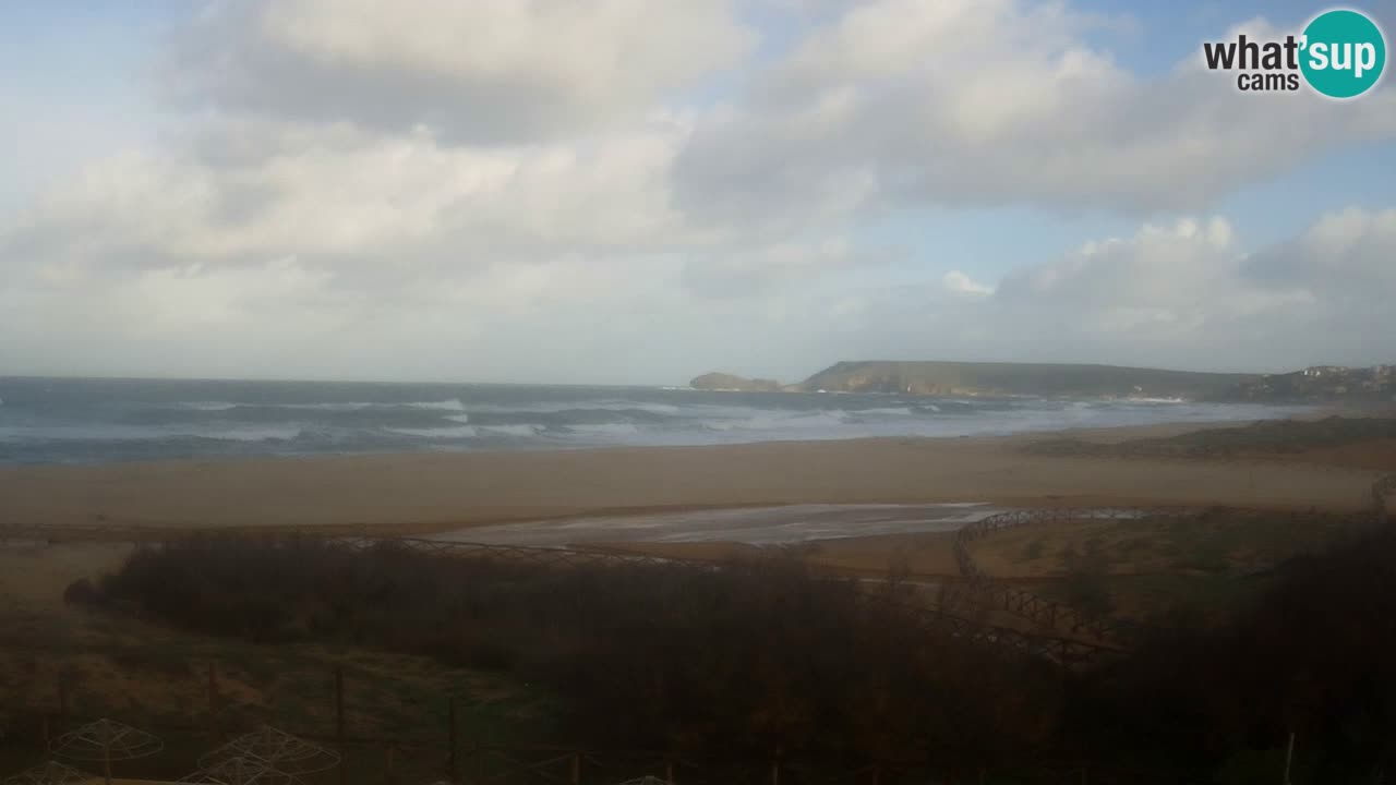 Cámara web Torre dei Corsari – Vista en directo de la playa desde Punta Usai