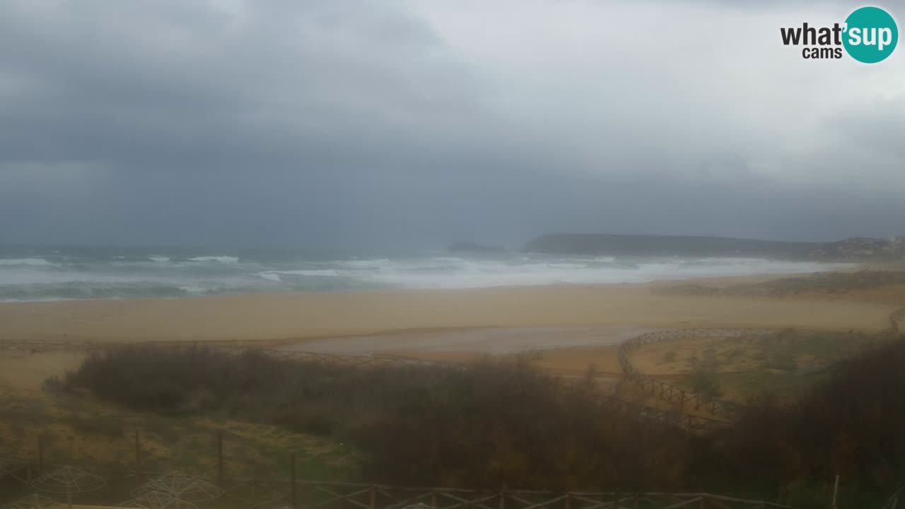 Web kamera Torre dei Corsari – Pogled uživo na plažu s Punta Usai