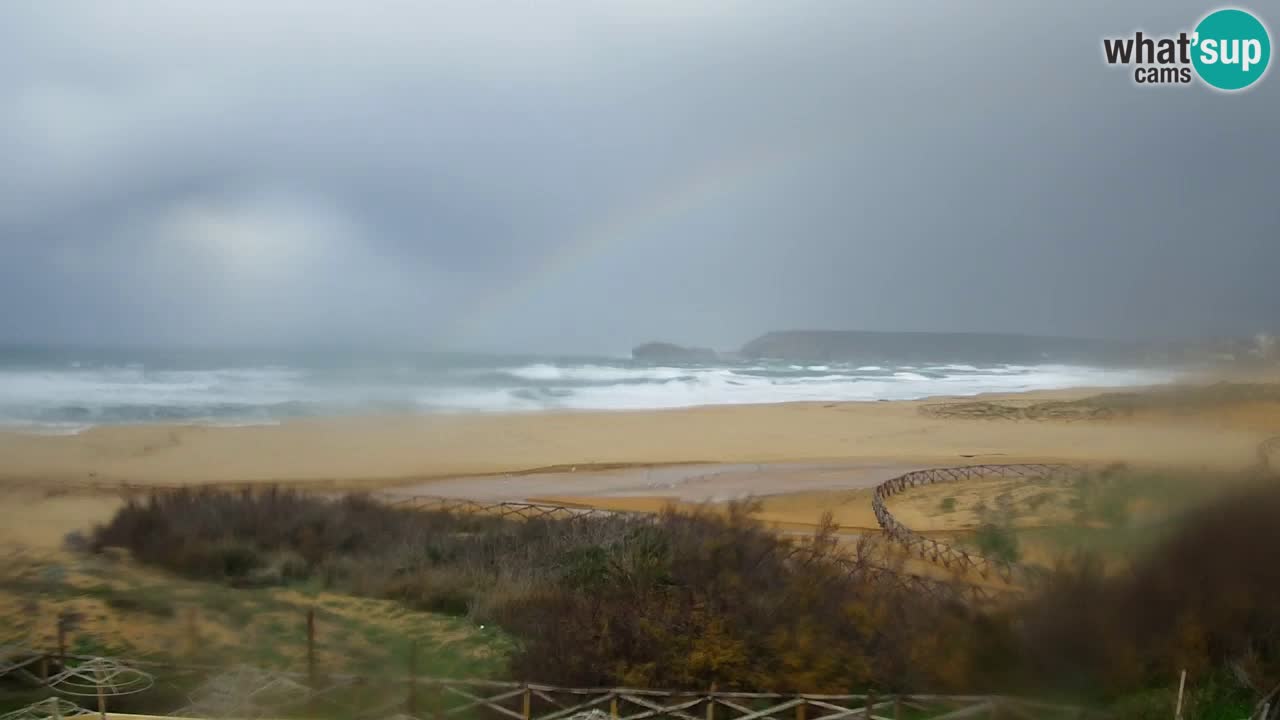 Webcam Torre dei Corsari – Vista live sulla spiaggia da Punta Usai