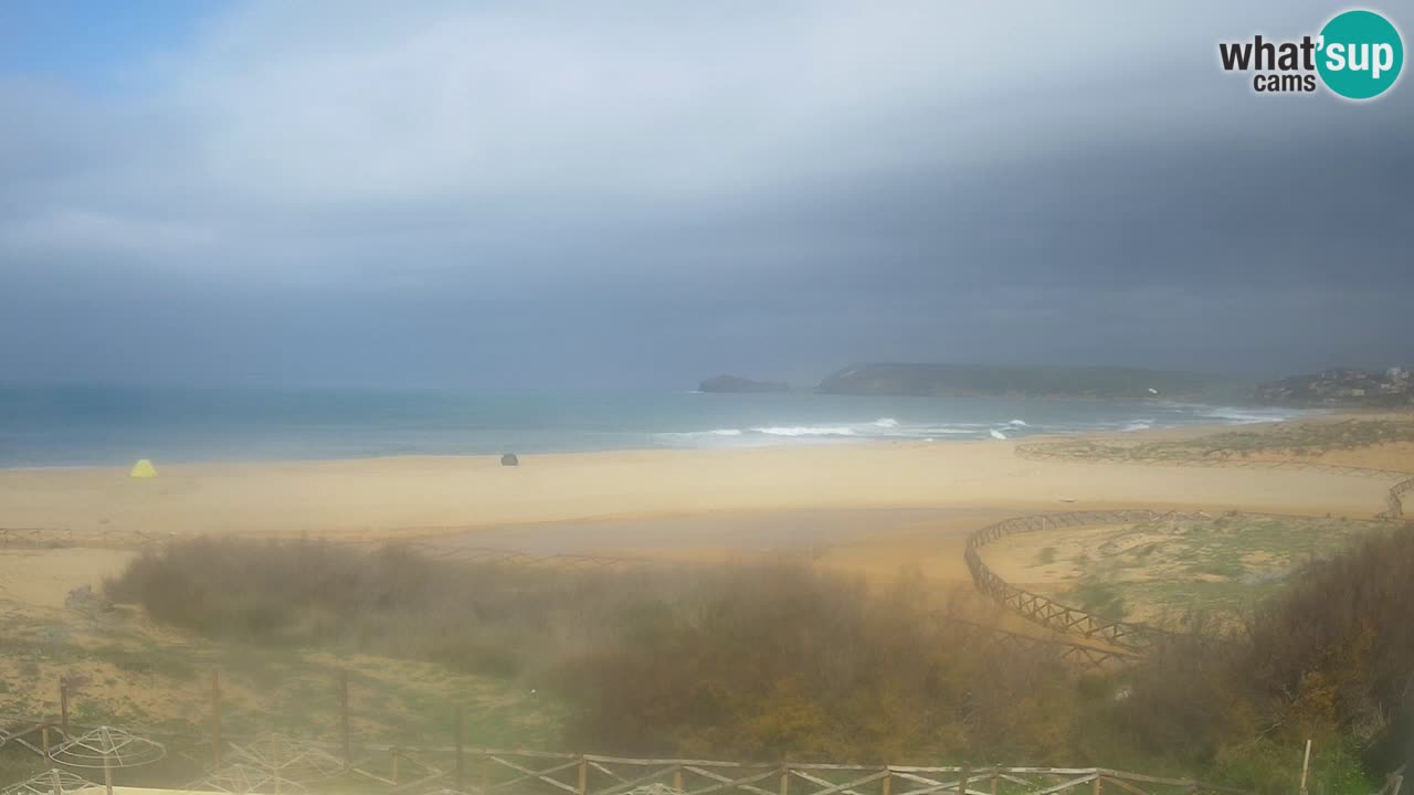 Webcam Torre dei Corsari – Vista live sulla spiaggia da Punta Usai