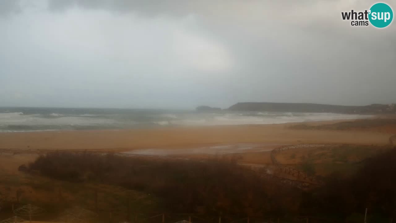 Webcam Torre dei Corsari – Vista live sulla spiaggia da Punta Usai