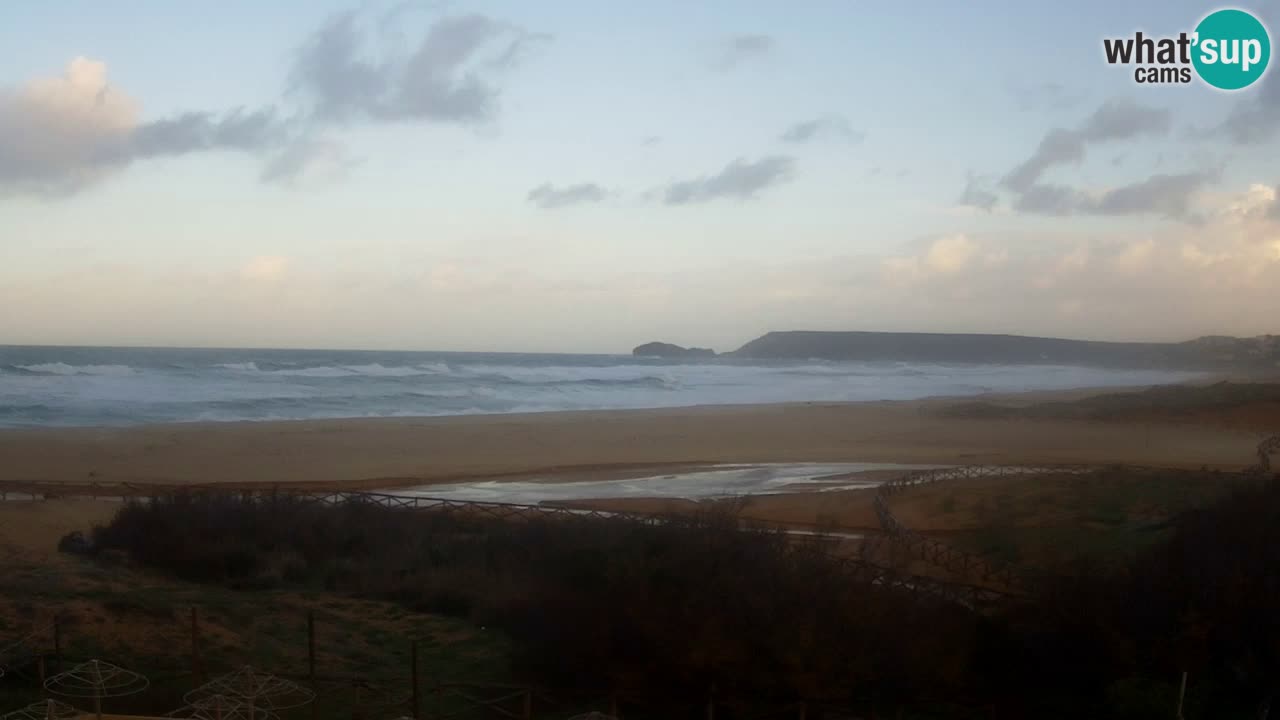 Cámara web Torre dei Corsari – Vista en directo de la playa desde Punta Usai