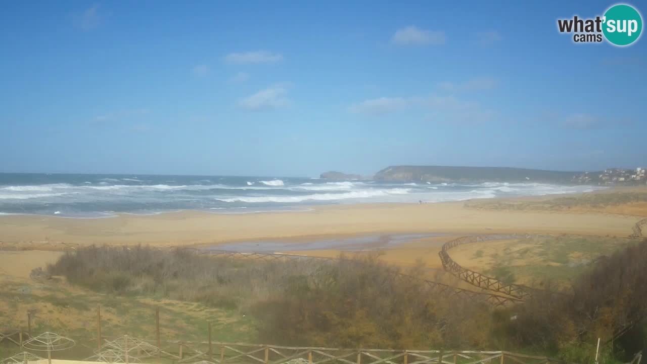 Webcam Torre dei Corsari – Vue en direct sur la plage depuis Punta Usai