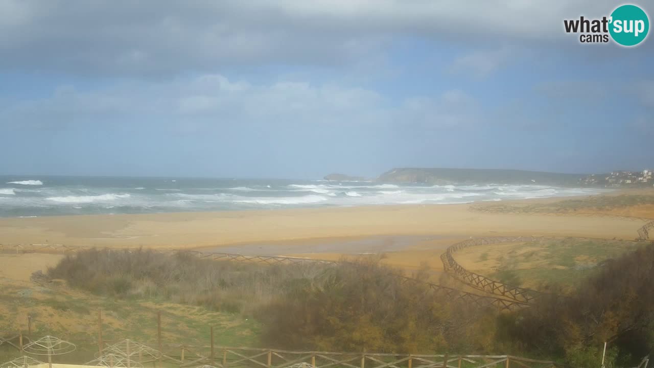 Cámara web Torre dei Corsari – Vista en directo de la playa desde Punta Usai