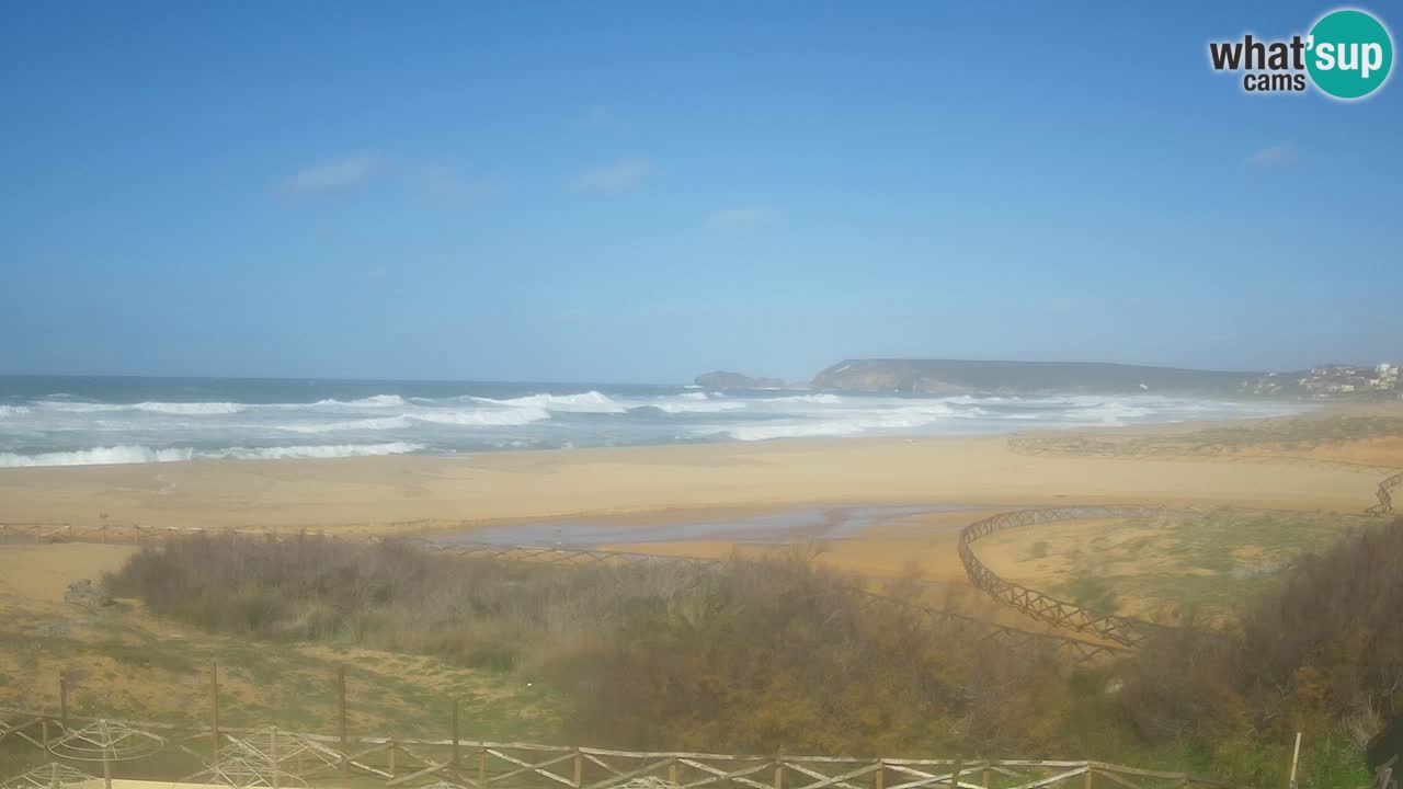 Web kamera Torre dei Corsari – Pogled uživo na plažu s Punta Usai