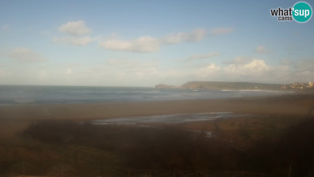 Cámara web Torre dei Corsari – Vista en directo de la playa desde Punta Usai