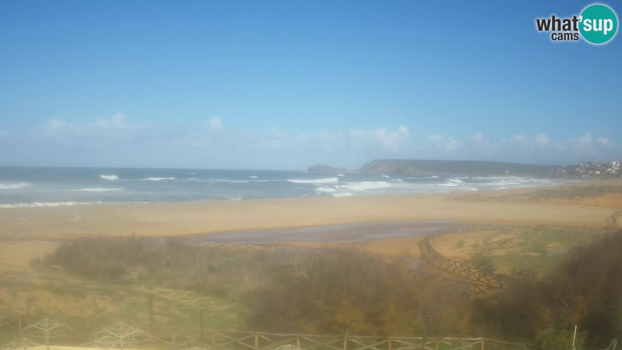 Cámara web Torre dei Corsari – Vista en directo de la playa desde Punta Usai
