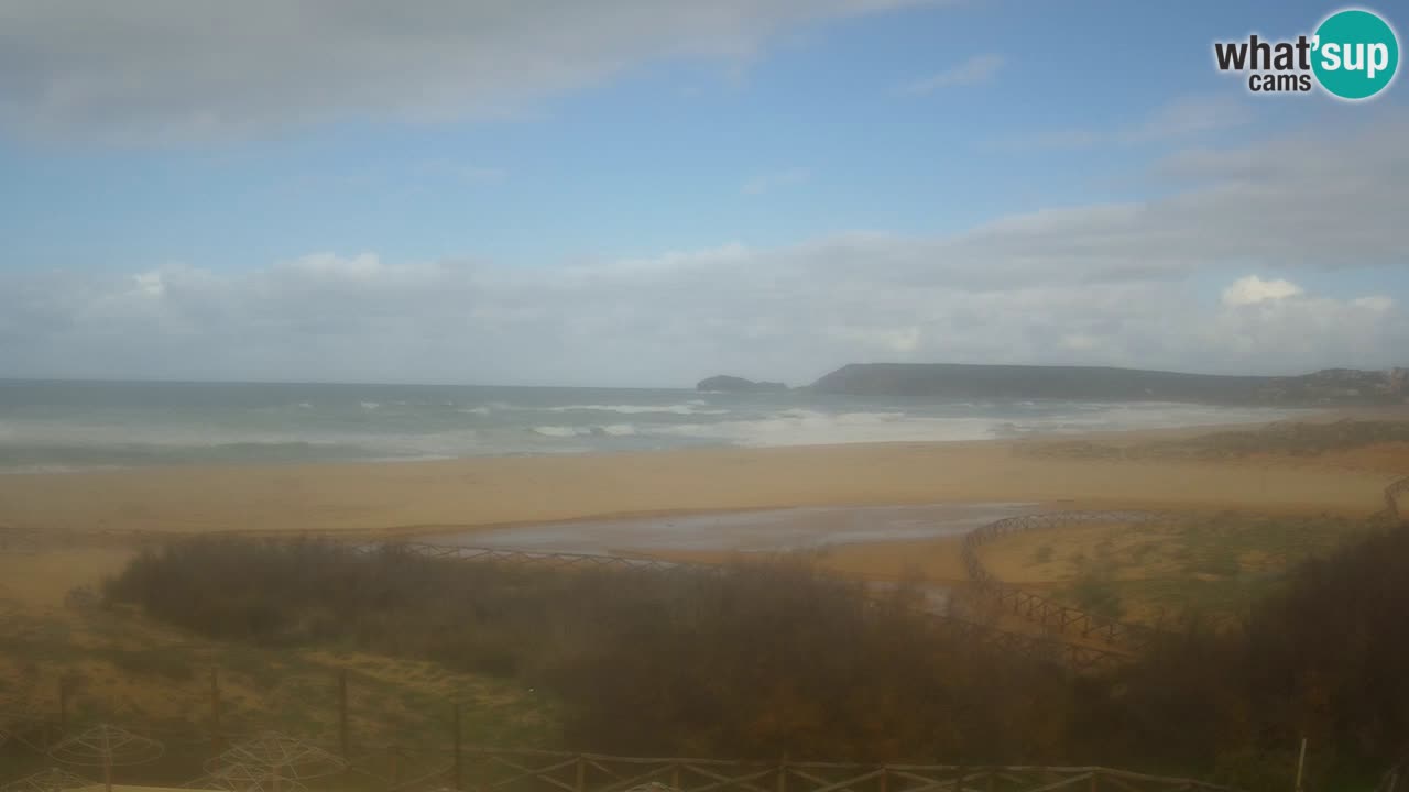 Web kamera Torre dei Corsari – Pogled uživo na plažu s Punta Usai