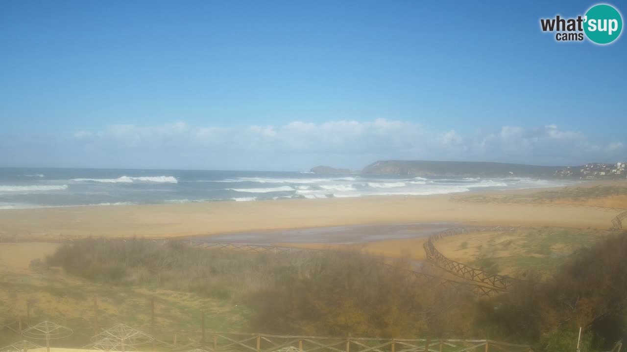 Web kamera Torre dei Corsari – Pogled uživo na plažu s Punta Usai